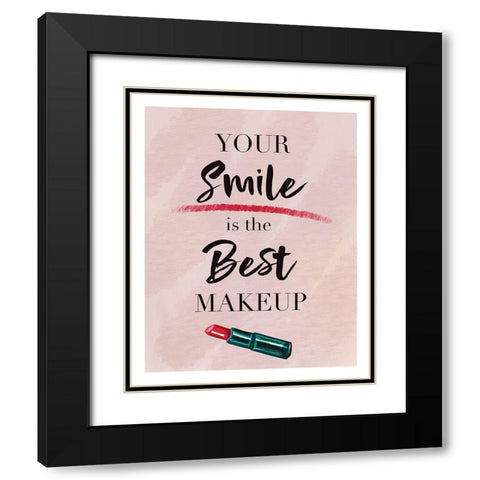 Best Makeup Black Modern Wood Framed Art Print with Double Matting by Tyndall, Elizabeth