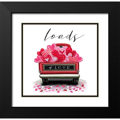 Loads of Love Black Modern Wood Framed Art Print with Double Matting by Tyndall, Elizabeth