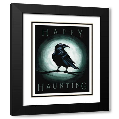 Happy Haunting Black Modern Wood Framed Art Print with Double Matting by Tyndall, Elizabeth