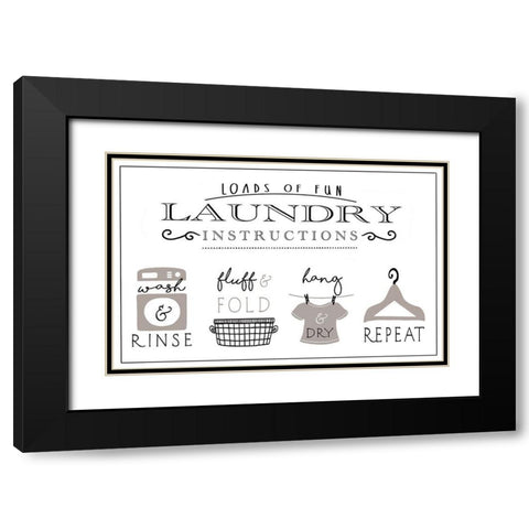 Loads of Fun Black Modern Wood Framed Art Print with Double Matting by Tyndall, Elizabeth