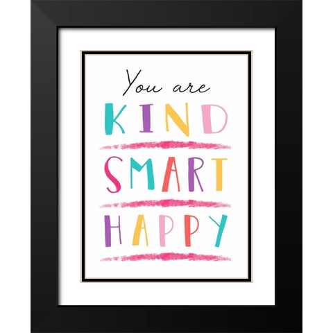 You Are Kind Black Modern Wood Framed Art Print with Double Matting by Tyndall, Elizabeth