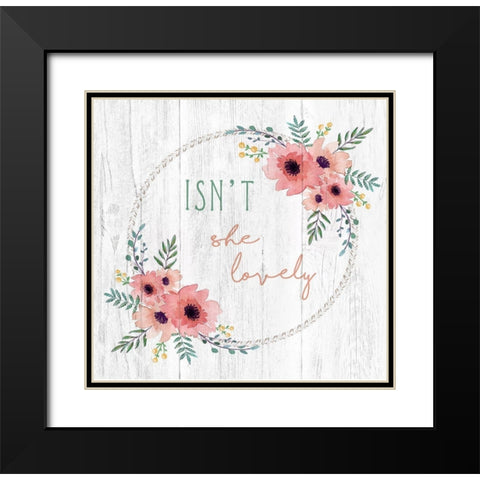 Isnt She Lovely Black Modern Wood Framed Art Print with Double Matting by Tyndall, Elizabeth