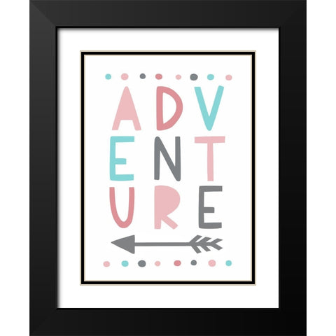 Adventure   Black Modern Wood Framed Art Print with Double Matting by Tyndall, Elizabeth