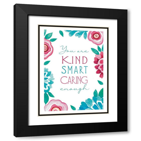 You Are Kind Black Modern Wood Framed Art Print with Double Matting by Tyndall, Elizabeth