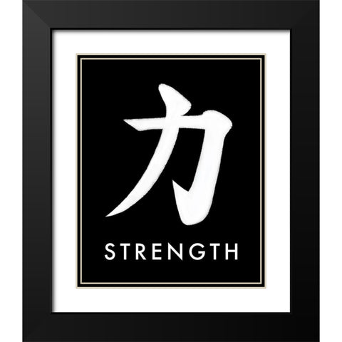 Strength Black Modern Wood Framed Art Print with Double Matting by Tyndall, Elizabeth