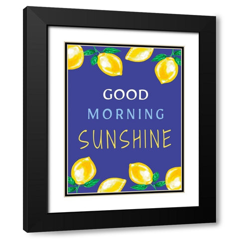 Good Morning Sunshine Black Modern Wood Framed Art Print with Double Matting by Tyndall, Elizabeth