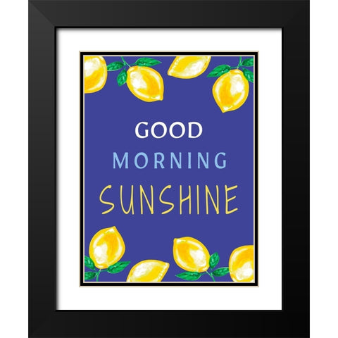 Good Morning Sunshine Black Modern Wood Framed Art Print with Double Matting by Tyndall, Elizabeth