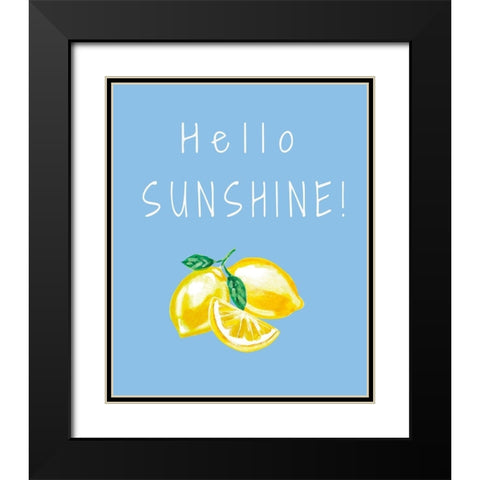 Hello Sunshine Black Modern Wood Framed Art Print with Double Matting by Tyndall, Elizabeth