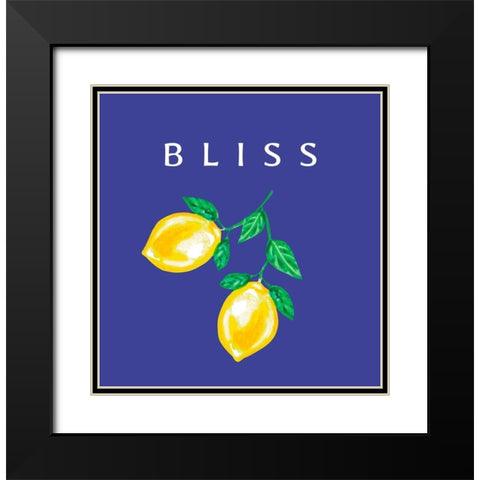 Bliss Black Modern Wood Framed Art Print with Double Matting by Tyndall, Elizabeth