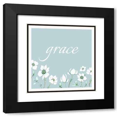 Grace Black Modern Wood Framed Art Print with Double Matting by Tyndall, Elizabeth