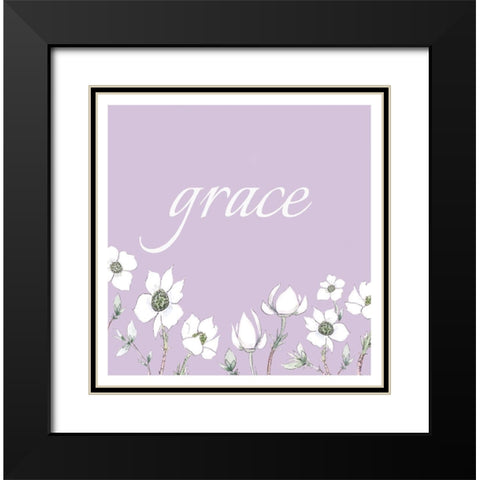 Grace Black Modern Wood Framed Art Print with Double Matting by Tyndall, Elizabeth