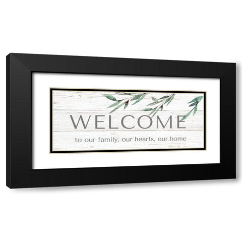 Welcome Black Modern Wood Framed Art Print with Double Matting by Tyndall, Elizabeth