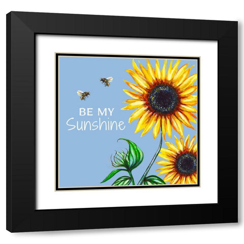 Sunshine Black Modern Wood Framed Art Print with Double Matting by Tyndall, Elizabeth