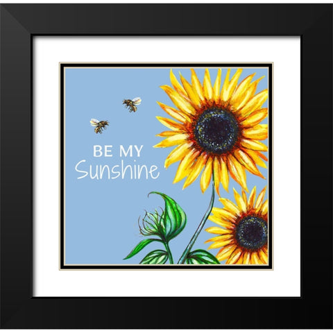 Sunshine Black Modern Wood Framed Art Print with Double Matting by Tyndall, Elizabeth