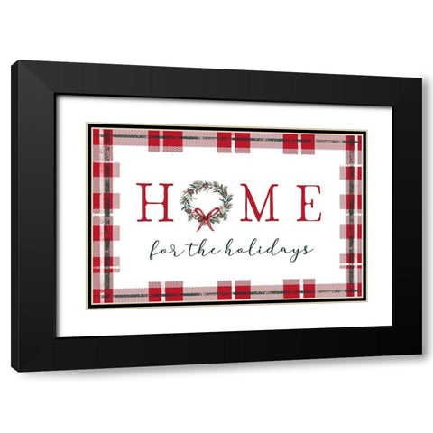 Home for the Holidays Black Modern Wood Framed Art Print with Double Matting by Tyndall, Elizabeth