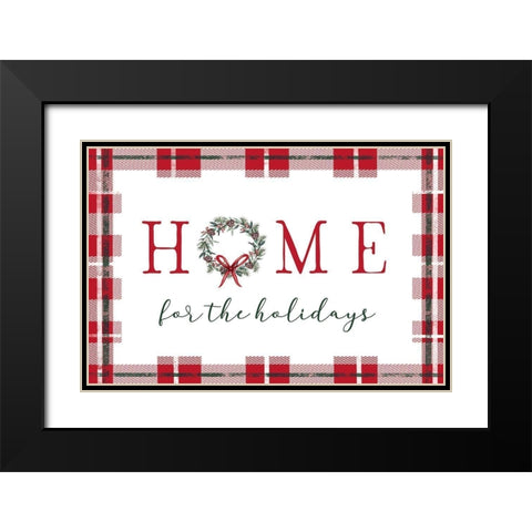 Home for the Holidays Black Modern Wood Framed Art Print with Double Matting by Tyndall, Elizabeth