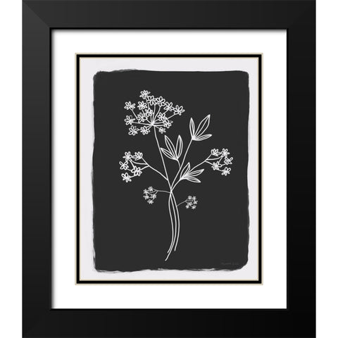 Charcoal Botanical I Black Modern Wood Framed Art Print with Double Matting by Tyndall, Elizabeth