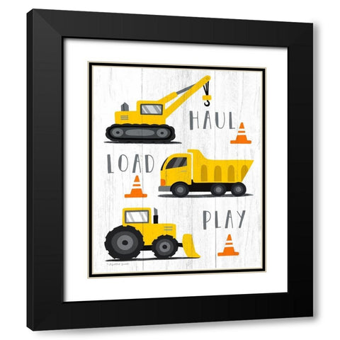 Haul-Load-Play Black Modern Wood Framed Art Print with Double Matting by Tyndall, Elizabeth