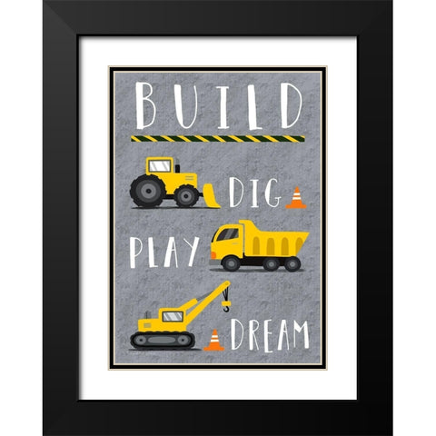 Build Black Modern Wood Framed Art Print with Double Matting by Tyndall, Elizabeth