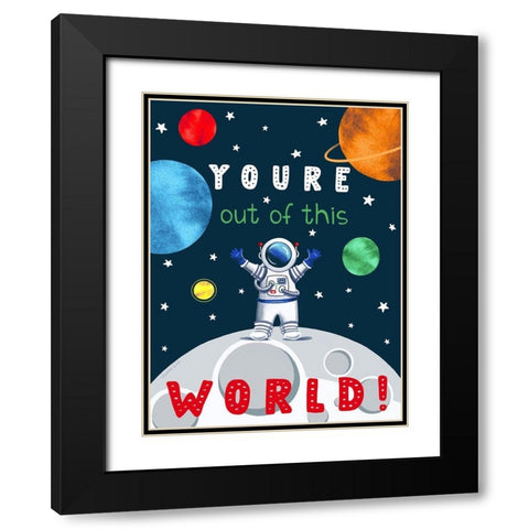 Out of This World Black Modern Wood Framed Art Print with Double Matting by Tyndall, Elizabeth