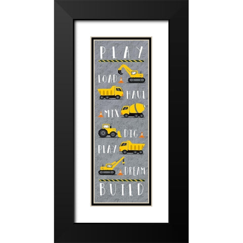 Construction Set Black Modern Wood Framed Art Print with Double Matting by Tyndall, Elizabeth