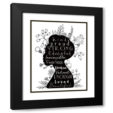 Your Life Matters Black Modern Wood Framed Art Print with Double Matting by Tyndall, Elizabeth