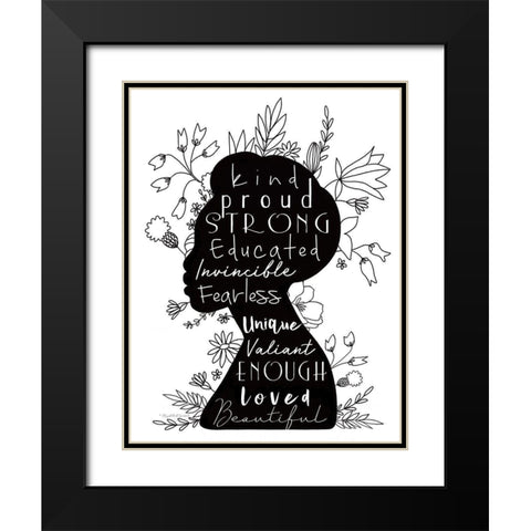 Your Life Matters Black Modern Wood Framed Art Print with Double Matting by Tyndall, Elizabeth