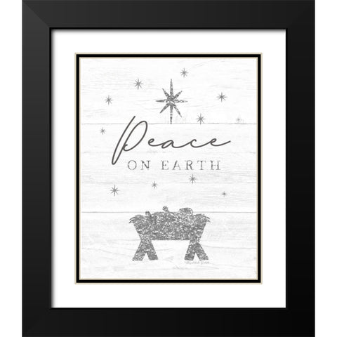 Peace on Earth Black Modern Wood Framed Art Print with Double Matting by Tyndall, Elizabeth