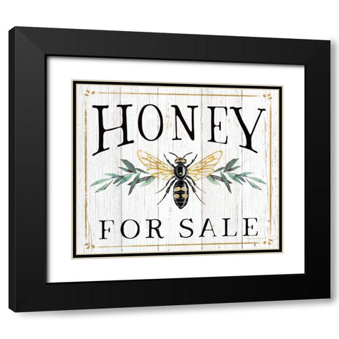 Honey for Sale Black Modern Wood Framed Art Print with Double Matting by Tyndall, Elizabeth