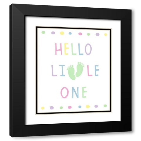 Little One Black Modern Wood Framed Art Print with Double Matting by Tyndall, Elizabeth