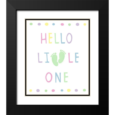 Little One Black Modern Wood Framed Art Print with Double Matting by Tyndall, Elizabeth