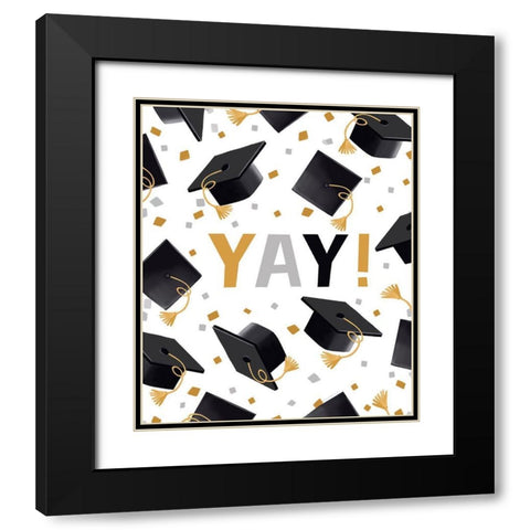 Yay! Black Modern Wood Framed Art Print with Double Matting by Tyndall, Elizabeth