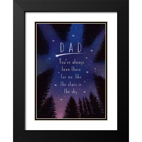 Stars in the Sky Black Modern Wood Framed Art Print with Double Matting by Tyndall, Elizabeth