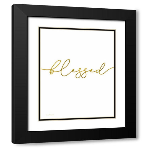 Blessed Black Modern Wood Framed Art Print with Double Matting by Tyndall, Elizabeth