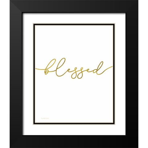 Blessed Black Modern Wood Framed Art Print with Double Matting by Tyndall, Elizabeth