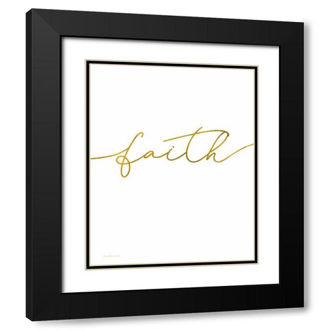 Faith Black Modern Wood Framed Art Print with Double Matting by Tyndall, Elizabeth