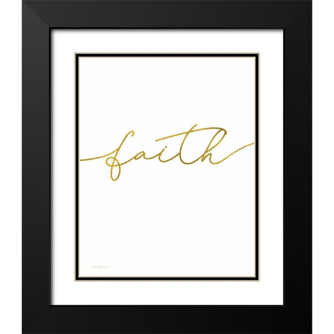 Faith Black Modern Wood Framed Art Print with Double Matting by Tyndall, Elizabeth