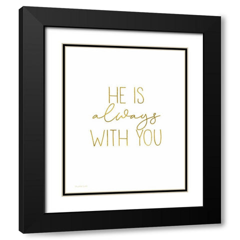 Always With You Black Modern Wood Framed Art Print with Double Matting by Tyndall, Elizabeth