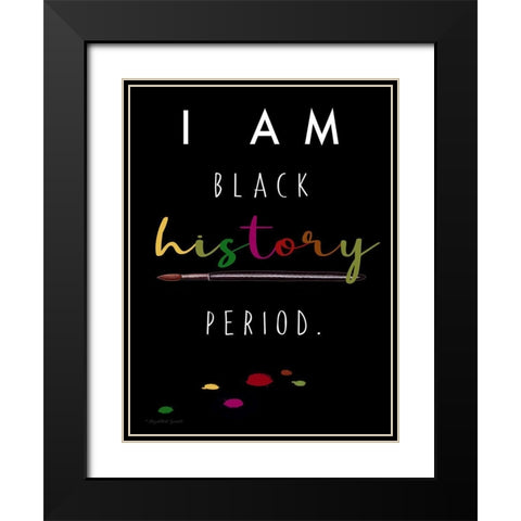 Black History Black Modern Wood Framed Art Print with Double Matting by Tyndall, Elizabeth