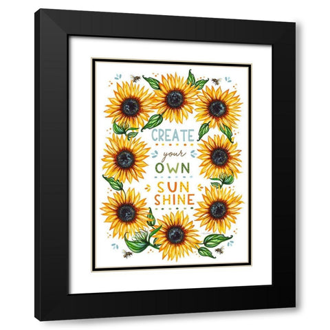 Sunshine Black Modern Wood Framed Art Print with Double Matting by Tyndall, Elizabeth