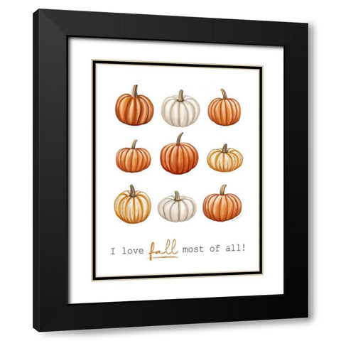 Fall Favorite II Black Modern Wood Framed Art Print with Double Matting by Tyndall, Elizabeth