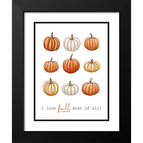 Fall Favorite II Black Modern Wood Framed Art Print with Double Matting by Tyndall, Elizabeth