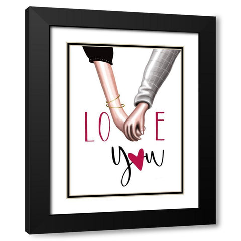 Hand Holding Black Modern Wood Framed Art Print with Double Matting by Tyndall, Elizabeth