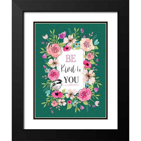 Kind to You Black Modern Wood Framed Art Print with Double Matting by Tyndall, Elizabeth