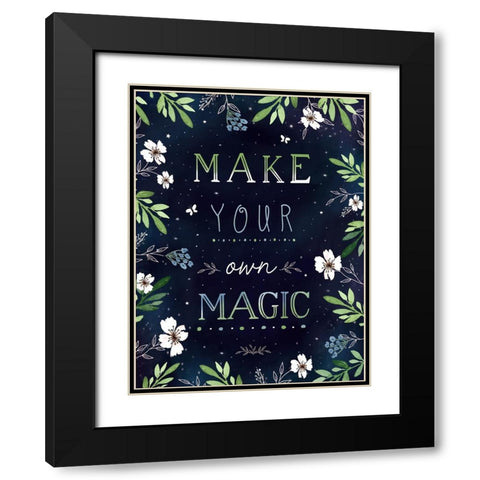 Make Magic Black Modern Wood Framed Art Print with Double Matting by Tyndall, Elizabeth