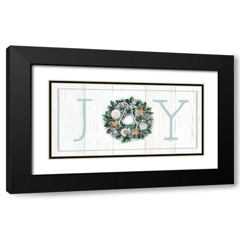 Joy Black Modern Wood Framed Art Print with Double Matting by Tyndall, Elizabeth