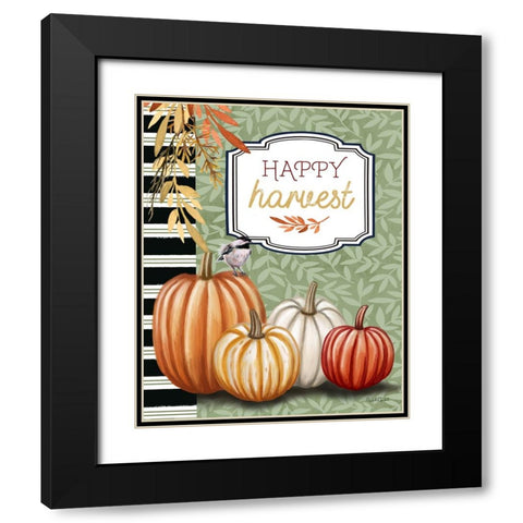 Happy Harvest Black Modern Wood Framed Art Print with Double Matting by Tyndall, Elizabeth