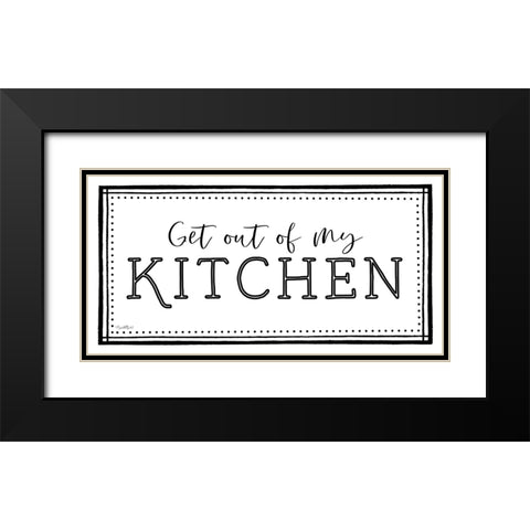 My Kitchen Black Modern Wood Framed Art Print with Double Matting by Tyndall, Elizabeth