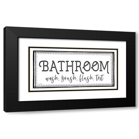 Bathroom Black Modern Wood Framed Art Print with Double Matting by Tyndall, Elizabeth