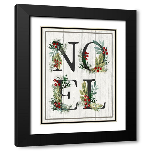 Noel Black Modern Wood Framed Art Print with Double Matting by Tyndall, Elizabeth